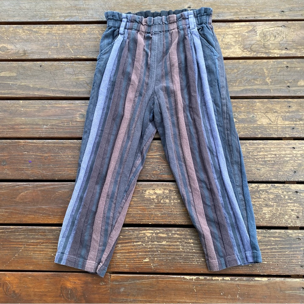 Ace & jig hughes pull on high rise crop pants paper bag waist